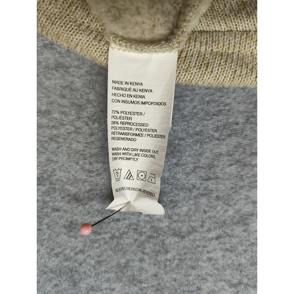 IZOD Men‎ Sweater L Tan Heather Therma Soft Fleece 1/4 Zip High Neck Pullover
